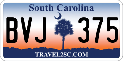 SC license plate BVJ375