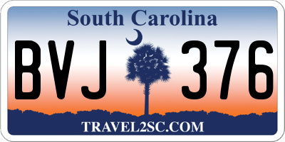 SC license plate BVJ376