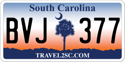 SC license plate BVJ377