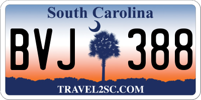 SC license plate BVJ388