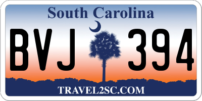SC license plate BVJ394