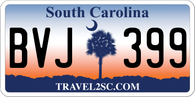 SC license plate BVJ399