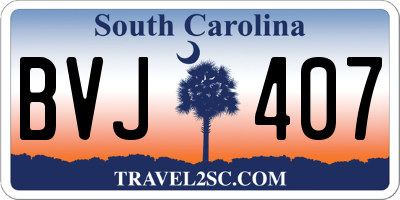 SC license plate BVJ407