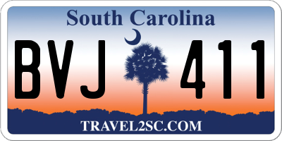 SC license plate BVJ411