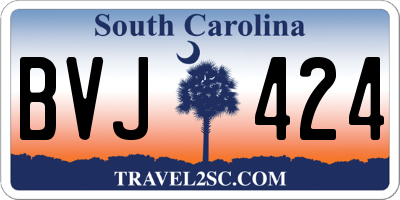SC license plate BVJ424