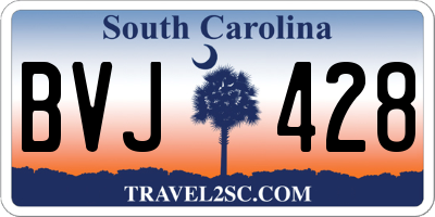 SC license plate BVJ428