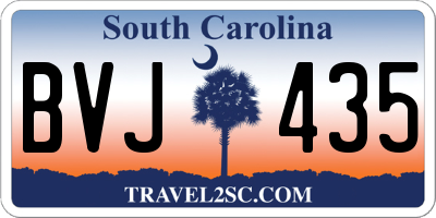 SC license plate BVJ435