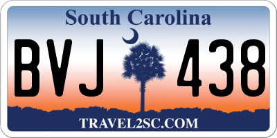SC license plate BVJ438