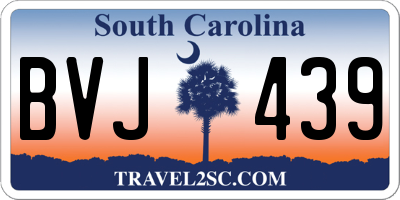 SC license plate BVJ439