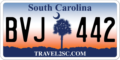 SC license plate BVJ442
