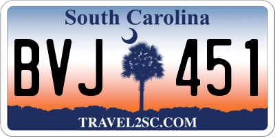 SC license plate BVJ451