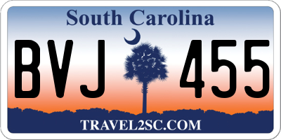 SC license plate BVJ455