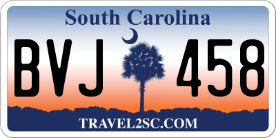 SC license plate BVJ458