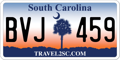 SC license plate BVJ459