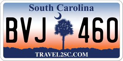 SC license plate BVJ460