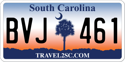 SC license plate BVJ461