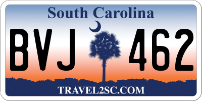 SC license plate BVJ462