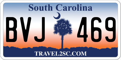 SC license plate BVJ469