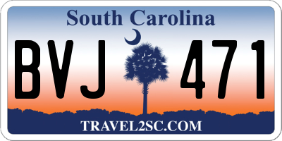 SC license plate BVJ471