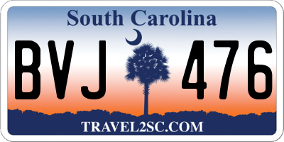 SC license plate BVJ476
