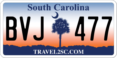 SC license plate BVJ477
