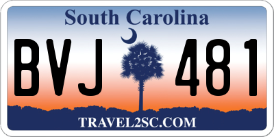 SC license plate BVJ481