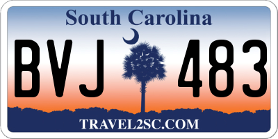 SC license plate BVJ483