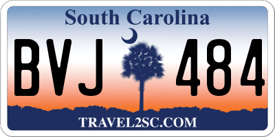 SC license plate BVJ484