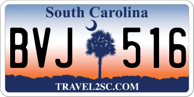 SC license plate BVJ516