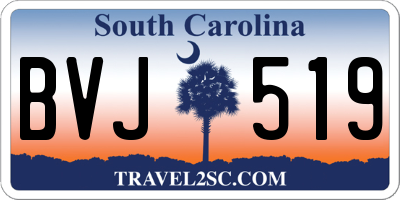 SC license plate BVJ519