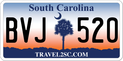 SC license plate BVJ520
