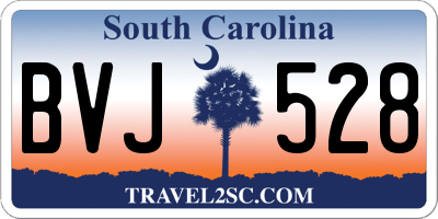SC license plate BVJ528