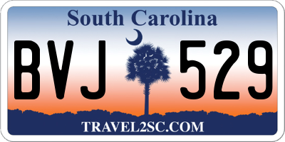 SC license plate BVJ529