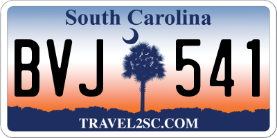 SC license plate BVJ541