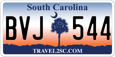 SC license plate BVJ544