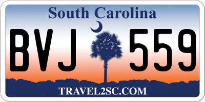 SC license plate BVJ559