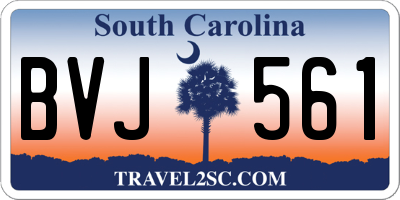SC license plate BVJ561