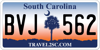 SC license plate BVJ562
