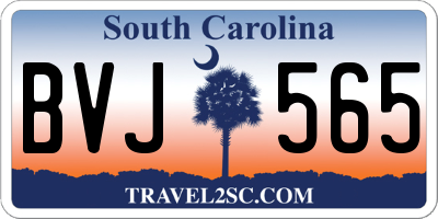 SC license plate BVJ565