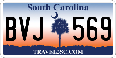 SC license plate BVJ569
