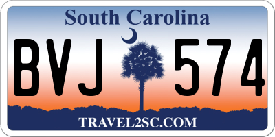 SC license plate BVJ574