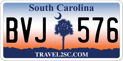 SC license plate BVJ576