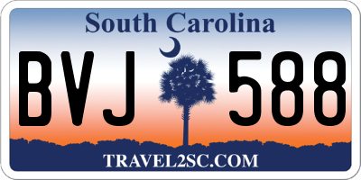 SC license plate BVJ588