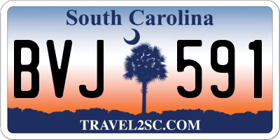 SC license plate BVJ591