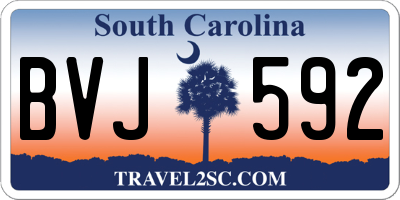 SC license plate BVJ592