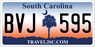 SC license plate BVJ595