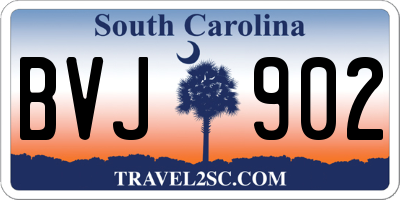 SC license plate BVJ902
