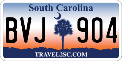 SC license plate BVJ904