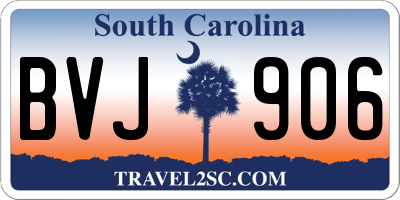 SC license plate BVJ906