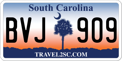 SC license plate BVJ909